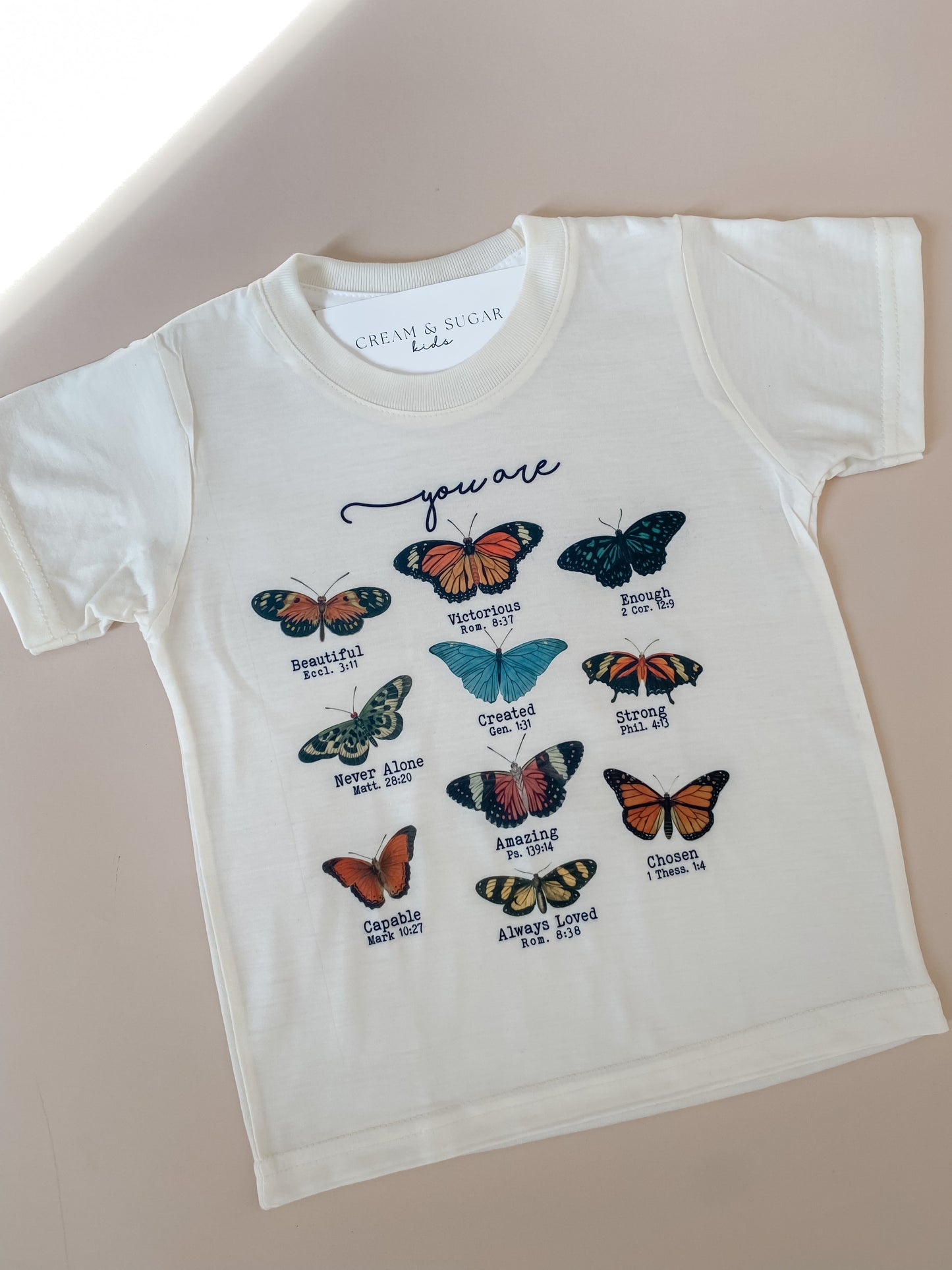 butterfly affirmation tee